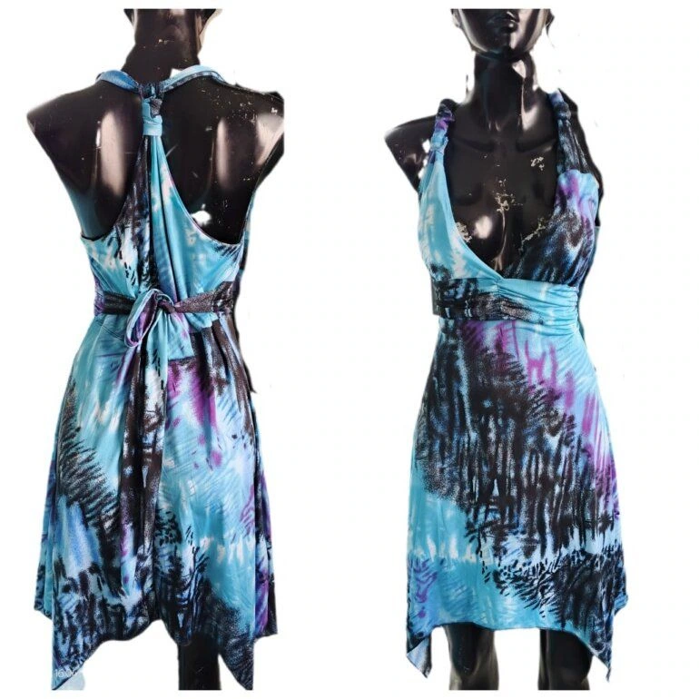 VESTIDO FRESCO DE TIRANTES ASIMETRICO