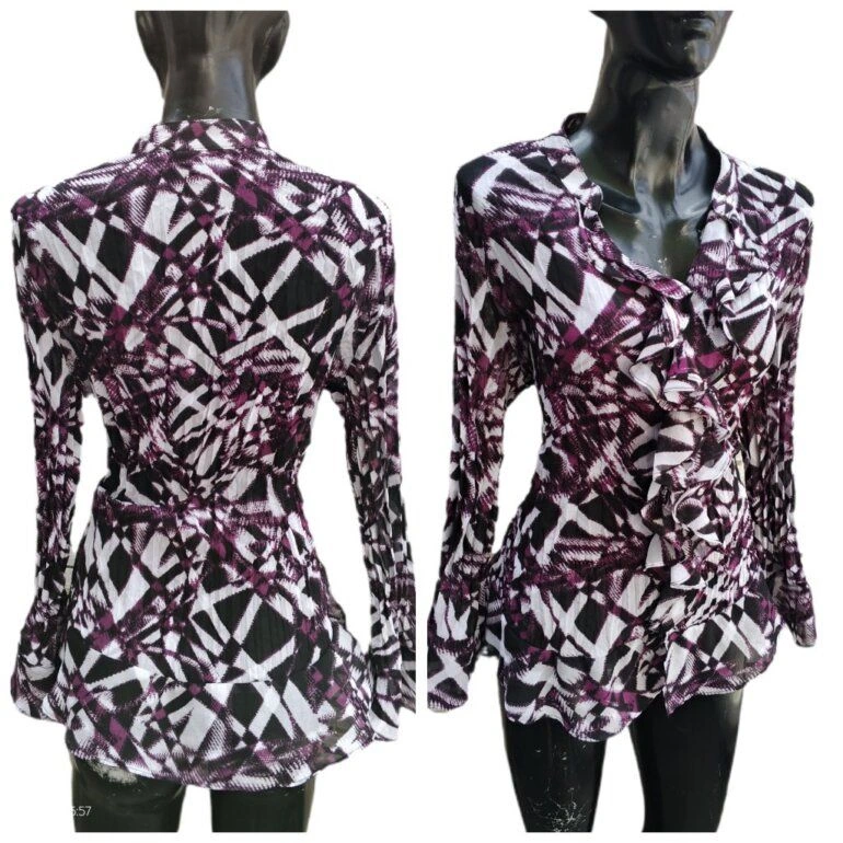 BLUSA CHINITA FRESCA DE GASA MANGA ACAMPANADA