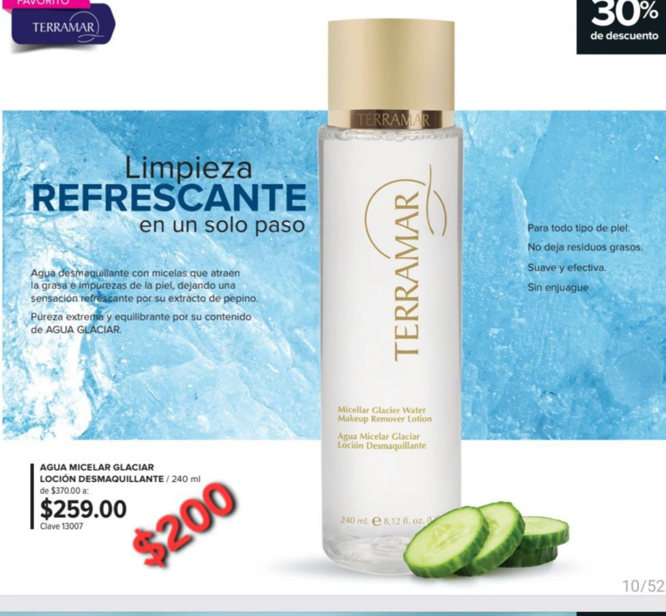 Agua desmaquillante