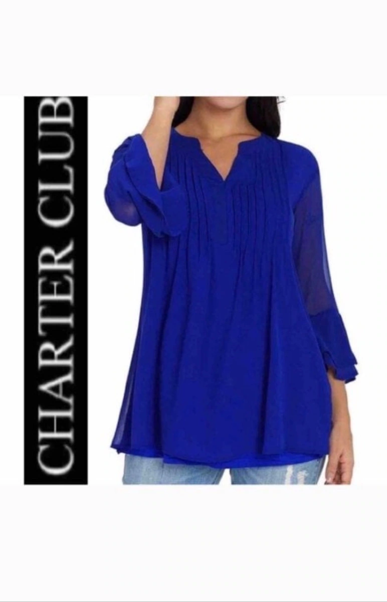 Blusa Azul  CHARTER CLUB