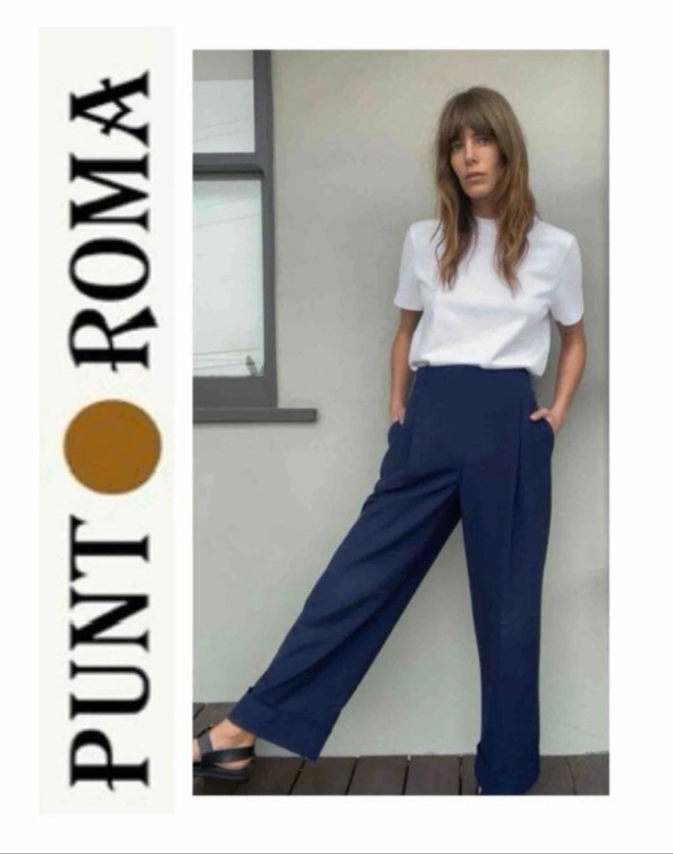 Pantalón Azul Ma. PUNTO ROMA