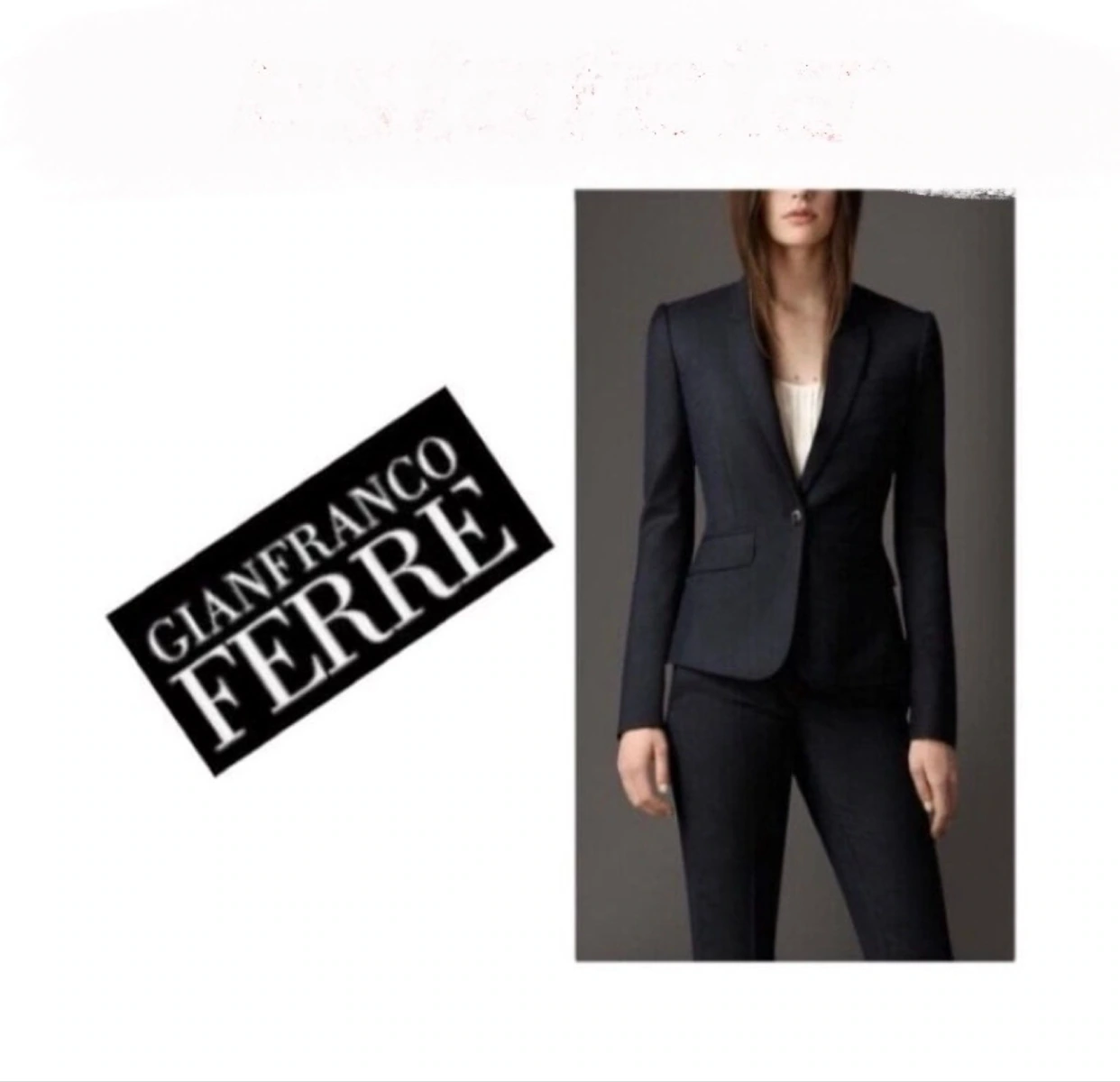 Pantalón/Saco Negro GIAFRANCO FERRE