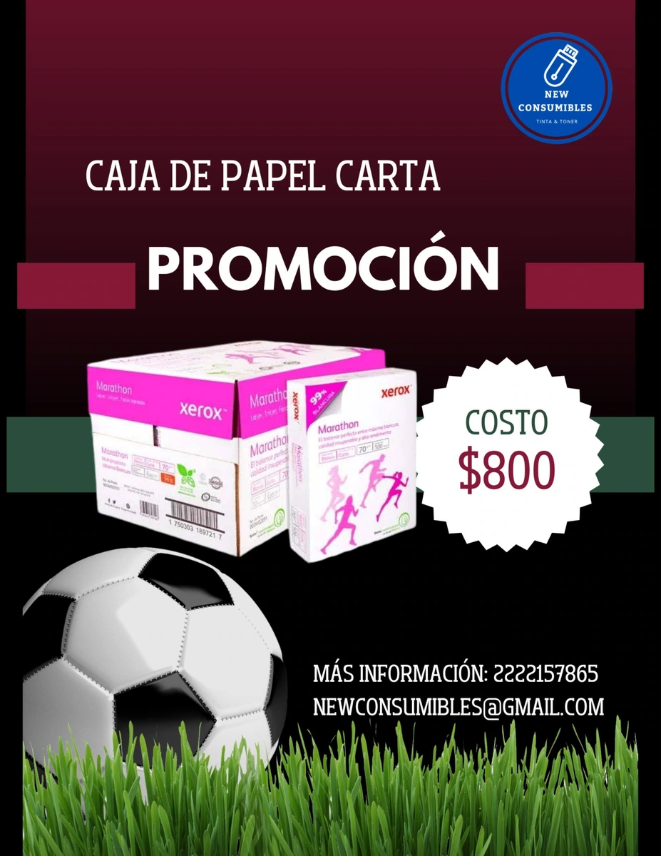 Caja de papel bond carta xerox
