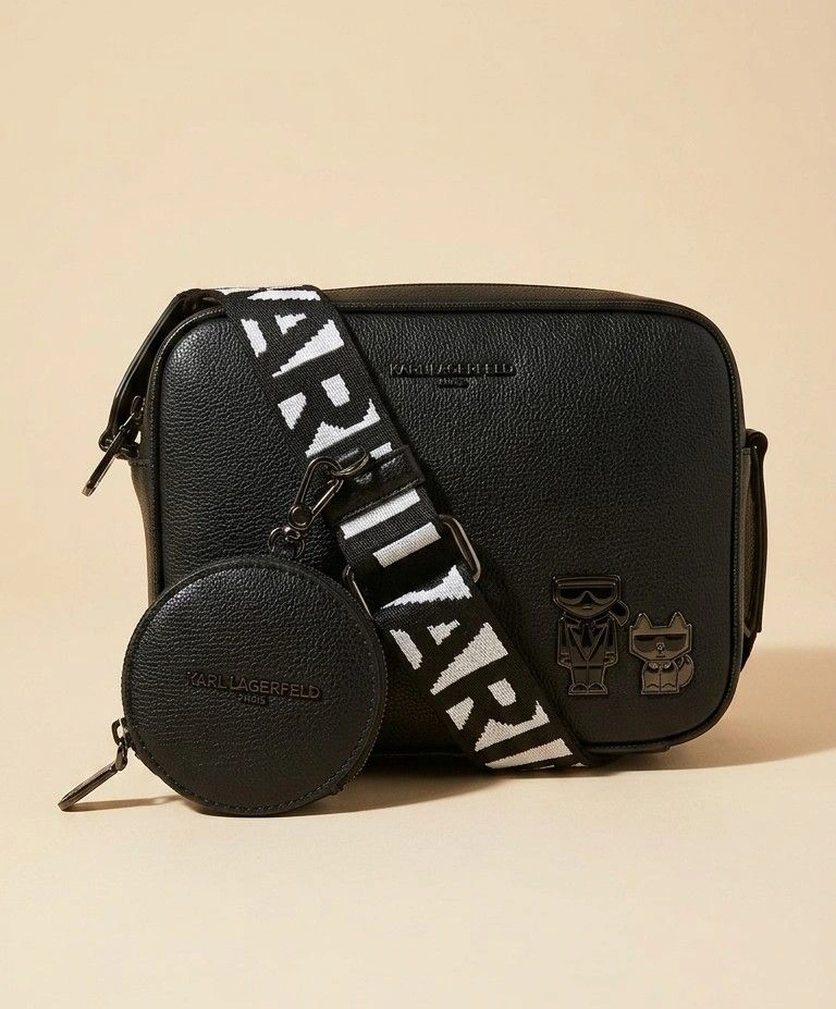 Karl Lagerfeld Crossbody original 🇺🇸 Negra Nueva con Etiqueta