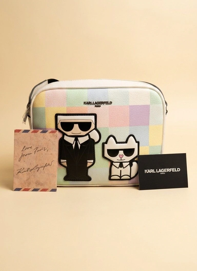 Karl Lagerfeld Paris Crossbody original 🇺🇸 Pastel Nueva con Etiquetas