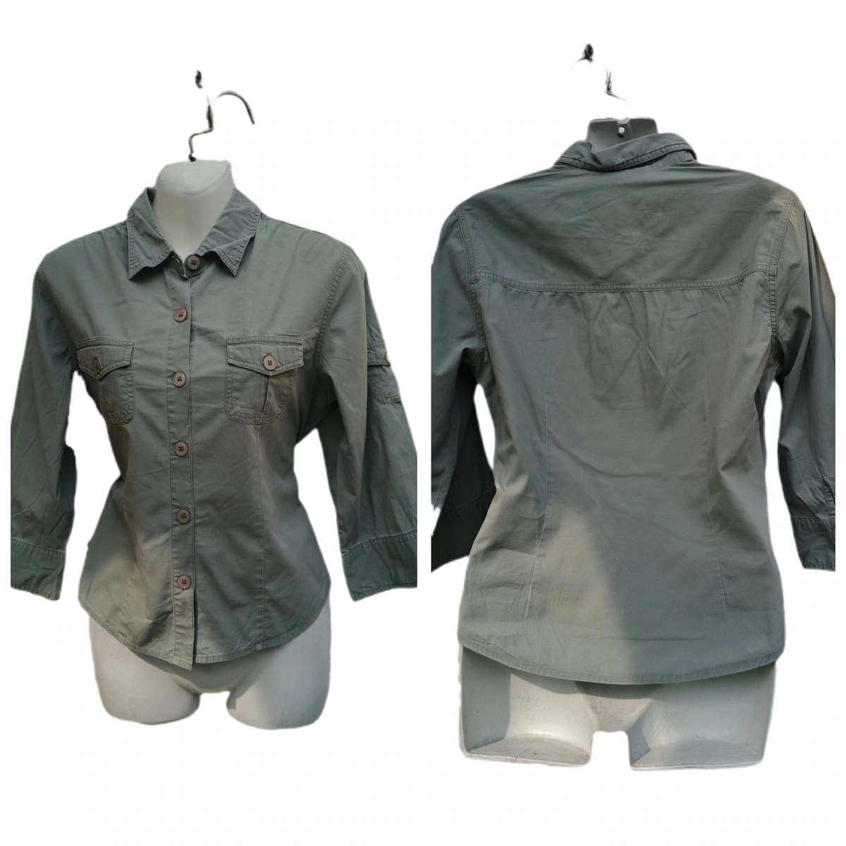 Camisa con botones y bolsas cargo