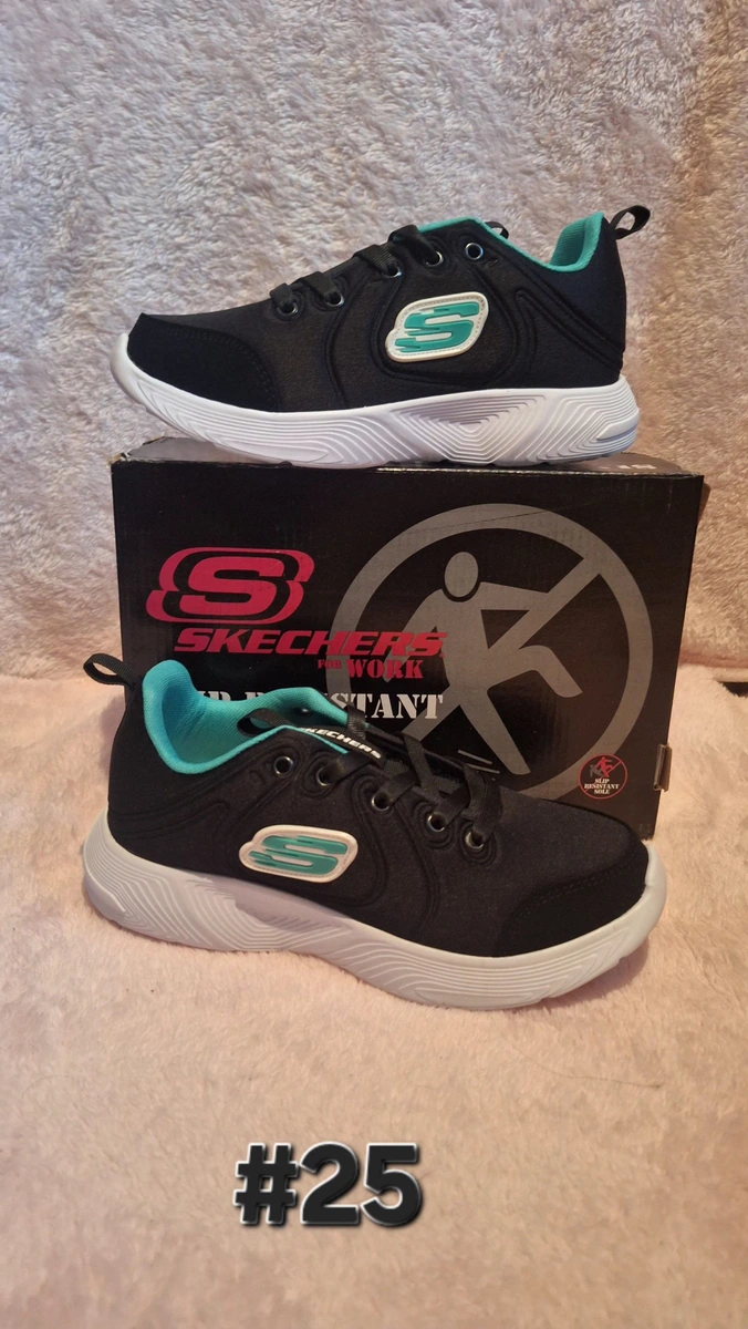 Skechers negro, turquesa #25