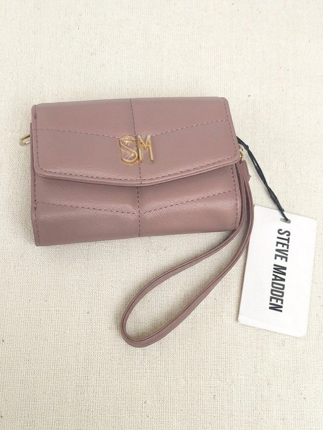 Cartera Steve Madden original color Mauve