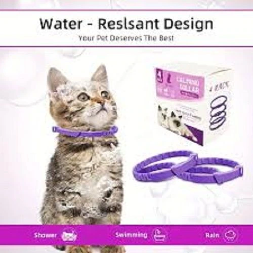 Collares 4 Calmantes Para Gatos, Feromonas, Relajante