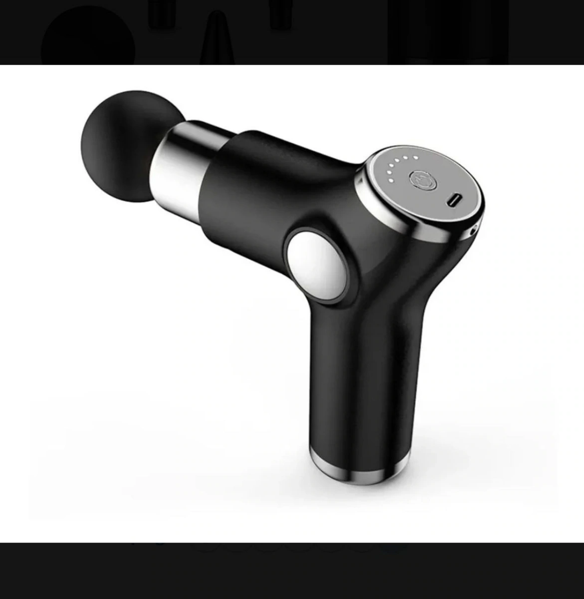Pistola de masaje facial y muscular