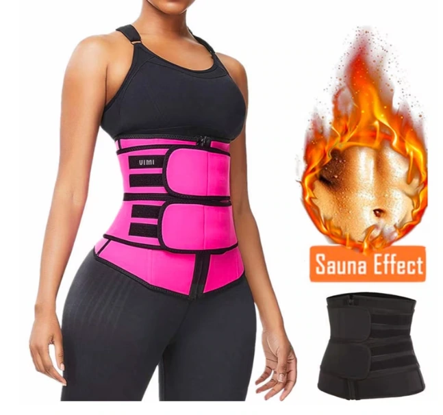 Faja Deportiva Moldeadora | Cinturilla Efecto Sauna Rosa