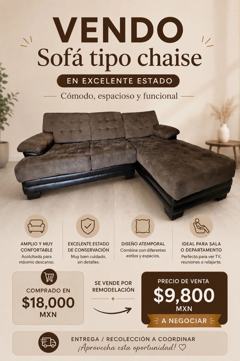 Sofá chocolate