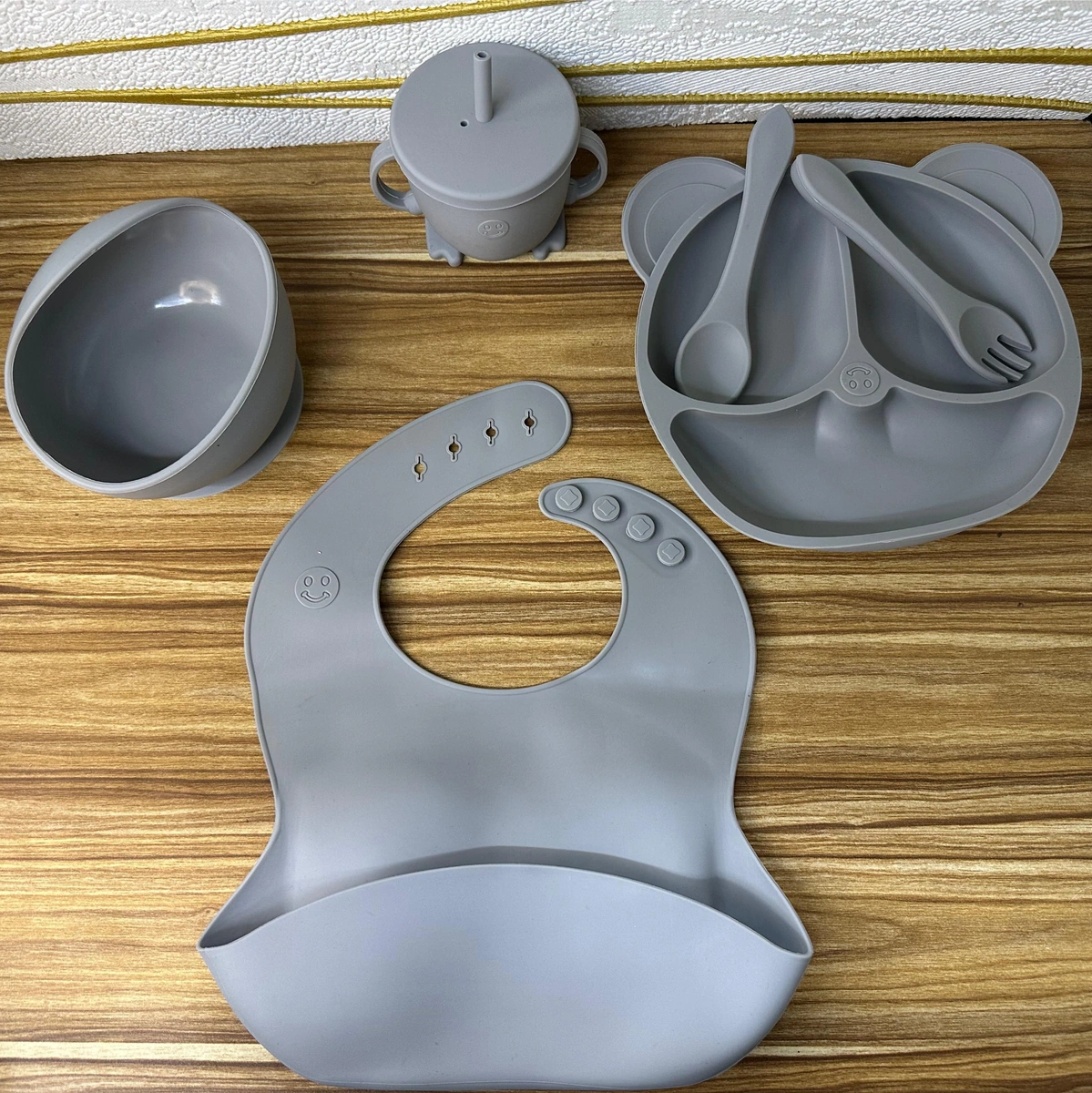 Set de utencilios de silicon para bebe