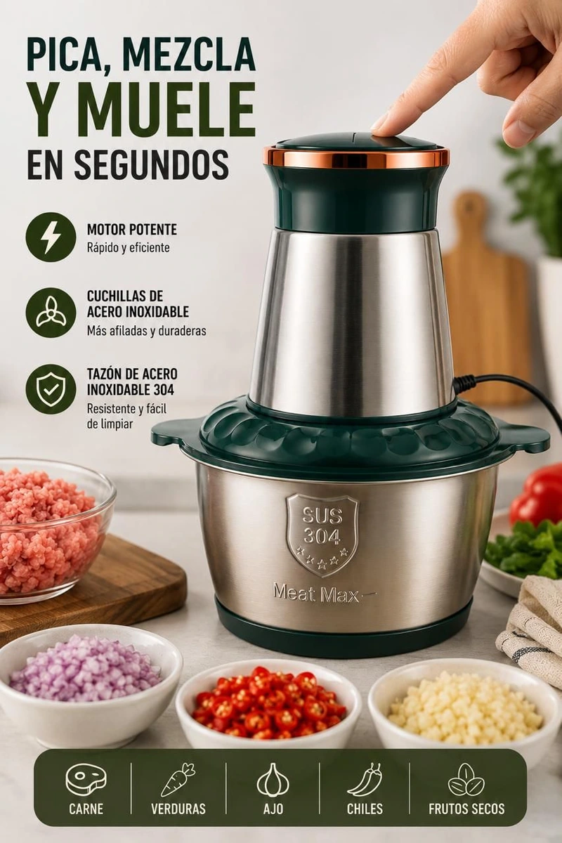 Picadora Eléctrica de alimentos