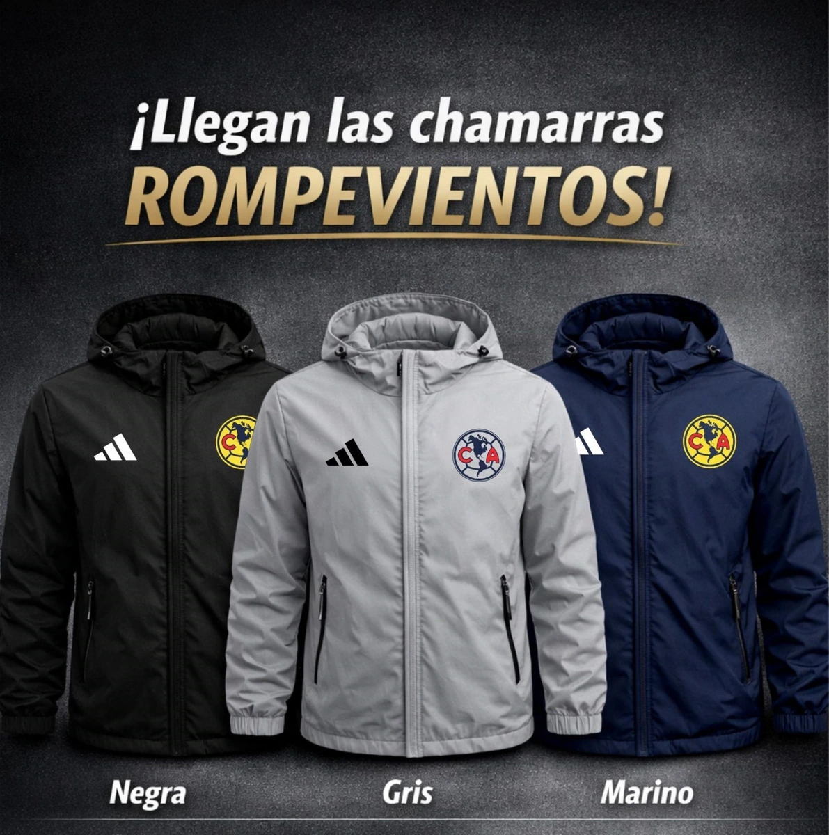 Chamarra rompevientos club america