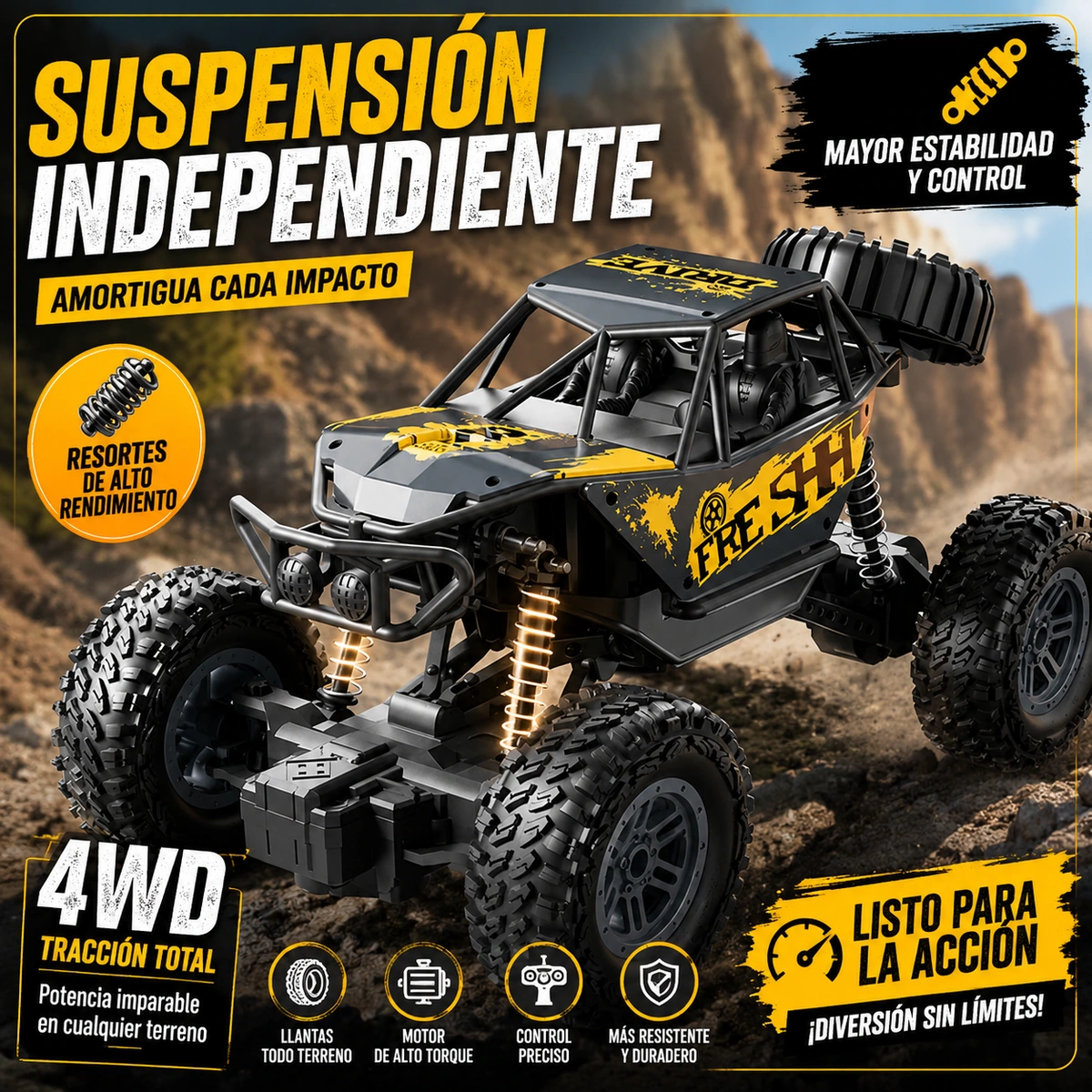 Auto Todoterreno RC 4x4 Rock Climber