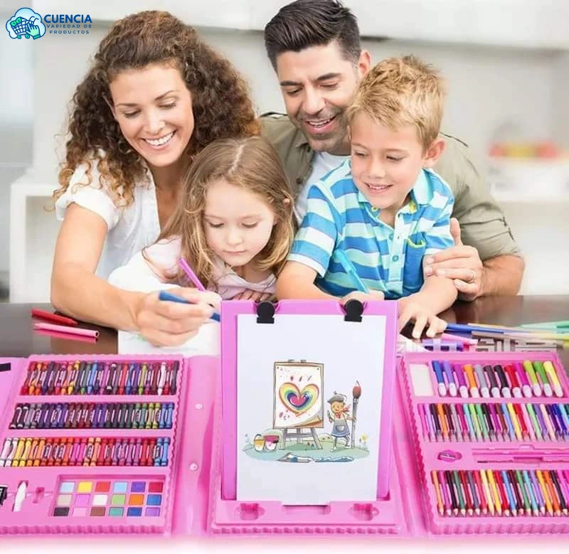 Set De Arte Kit De Dibujo Lápices Marcadores