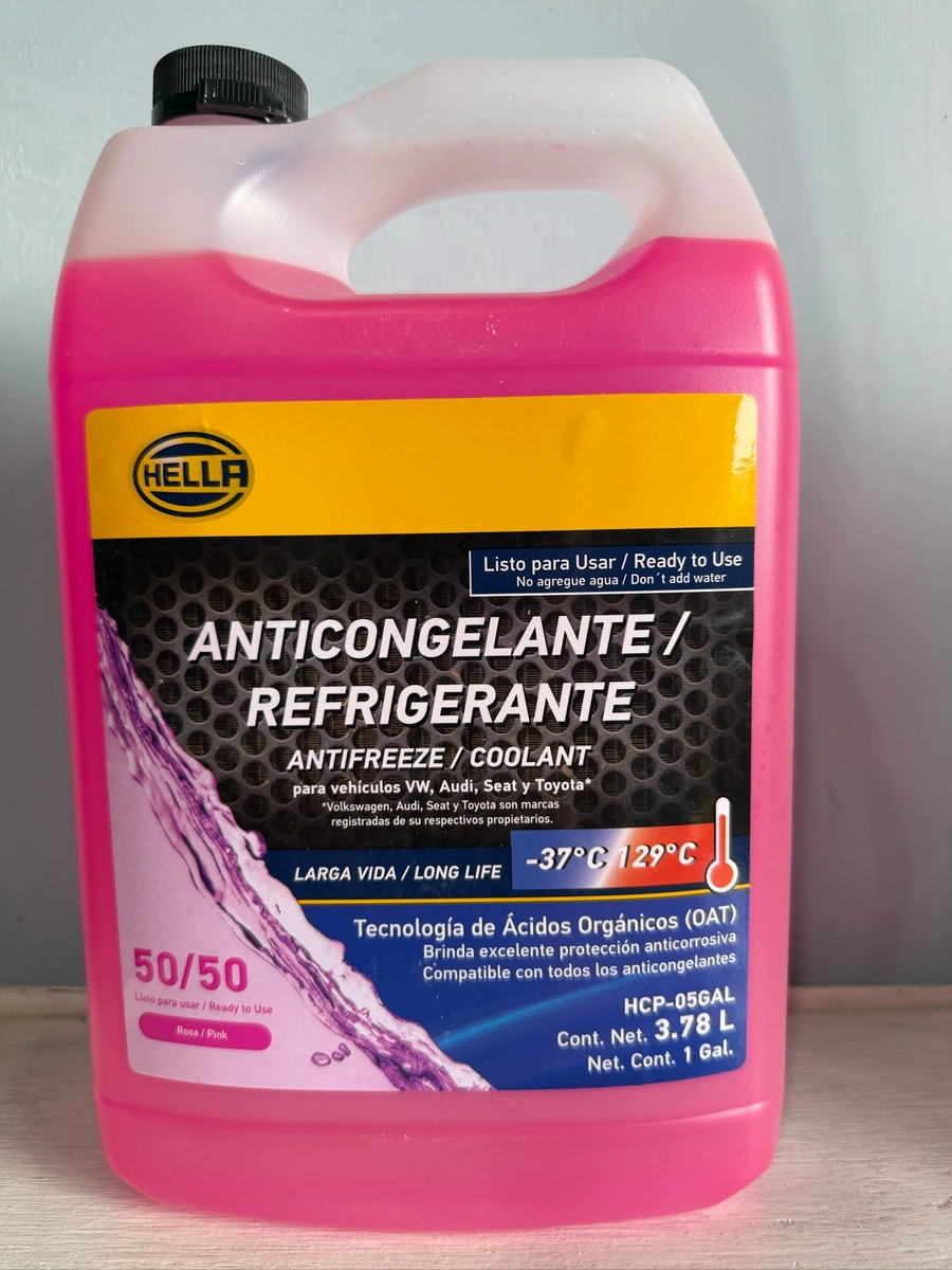 ANTICONGELANTE REFRIGERANTE HELLA ROSA 3.78 L