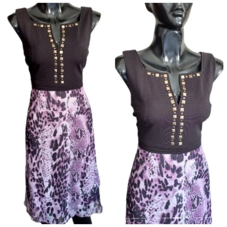 vestido strec con estoperoles sin manga