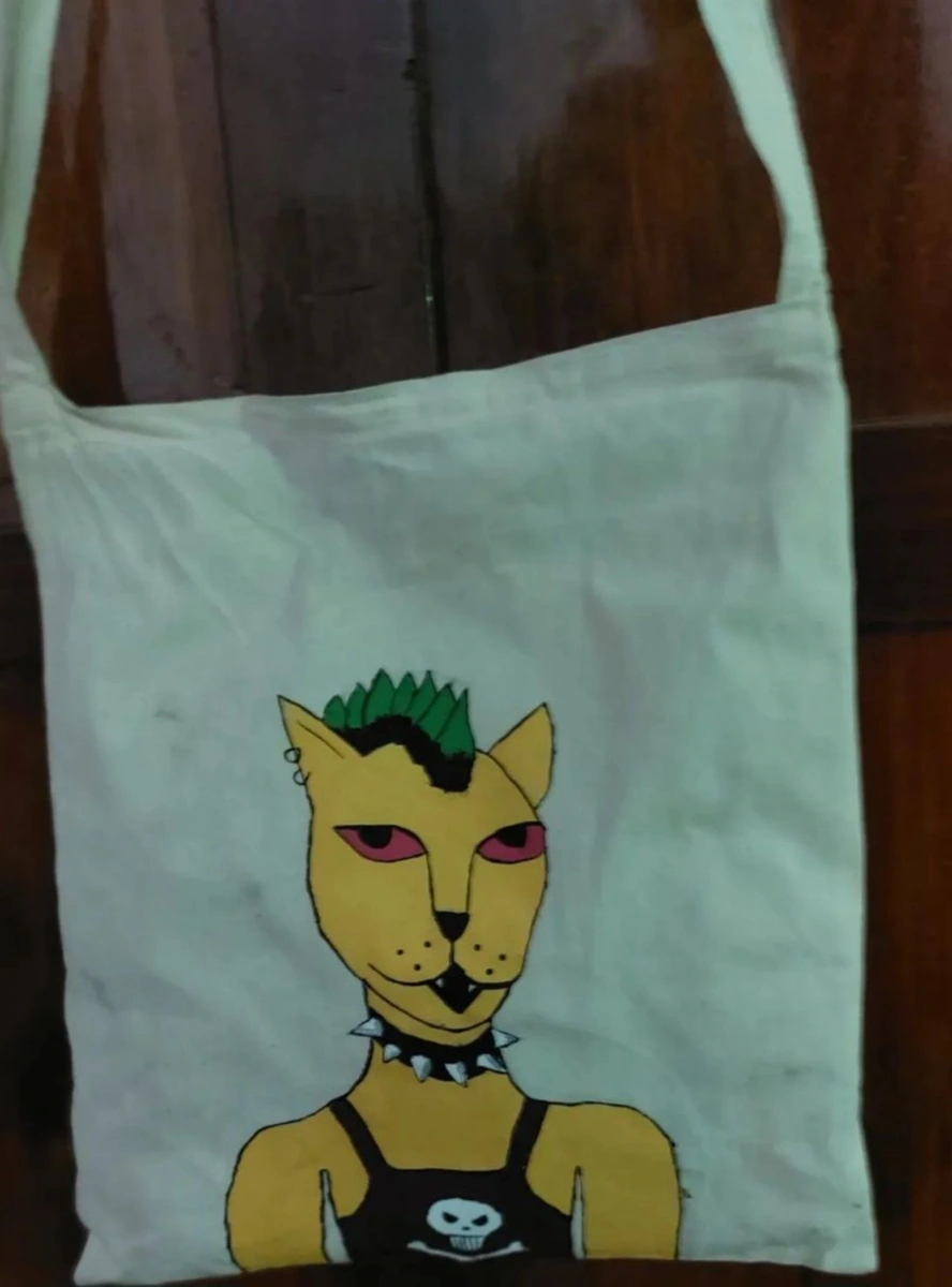 Tote bag "Gato Punk" 😼⚡