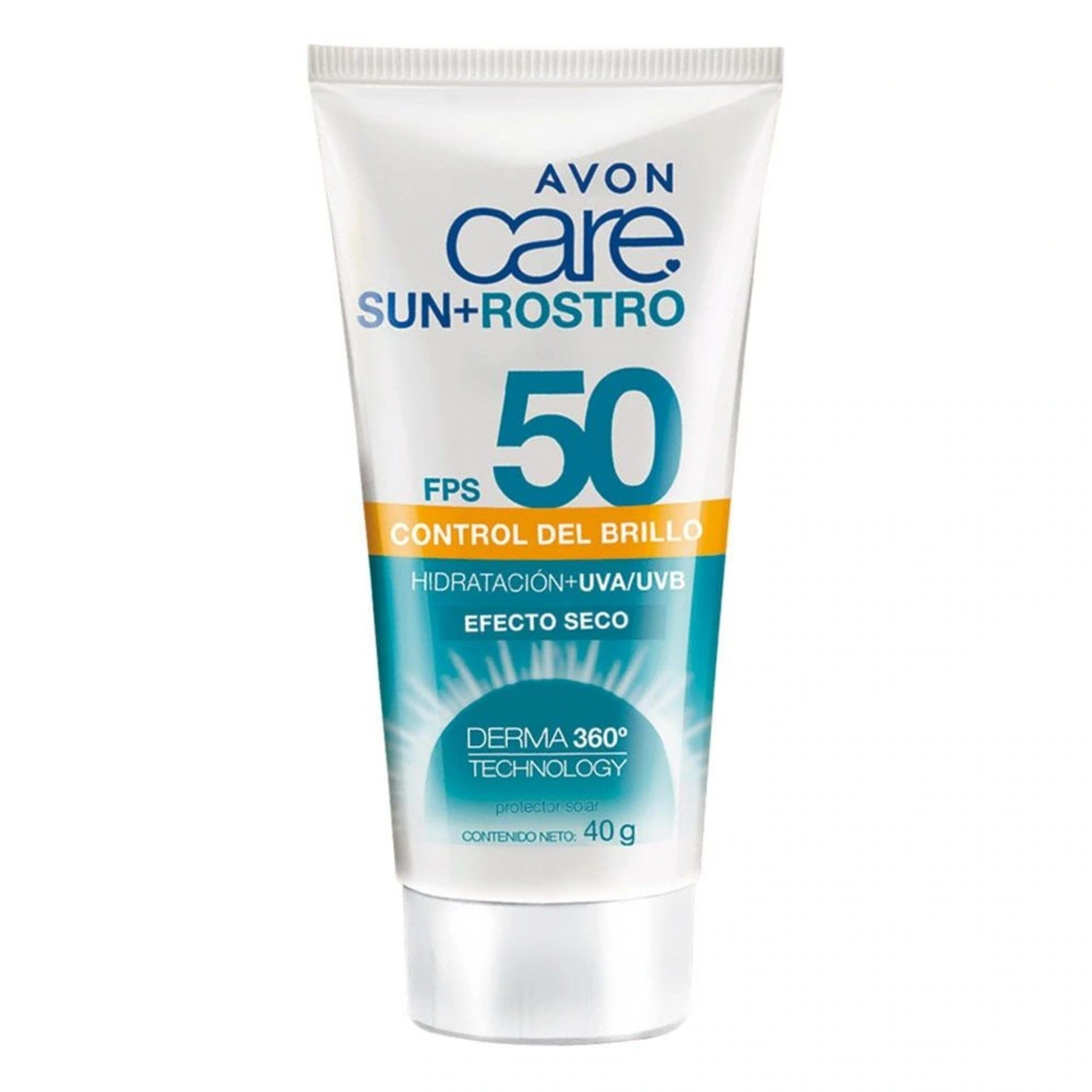 Protector solar en crema para rostro FPS 50 control brillo
