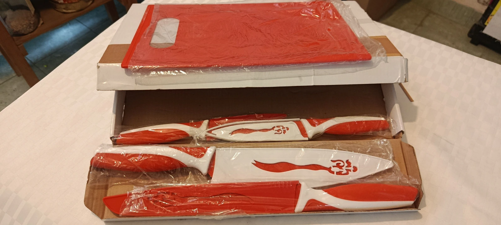 Set De Cuchillos De Color Rojo