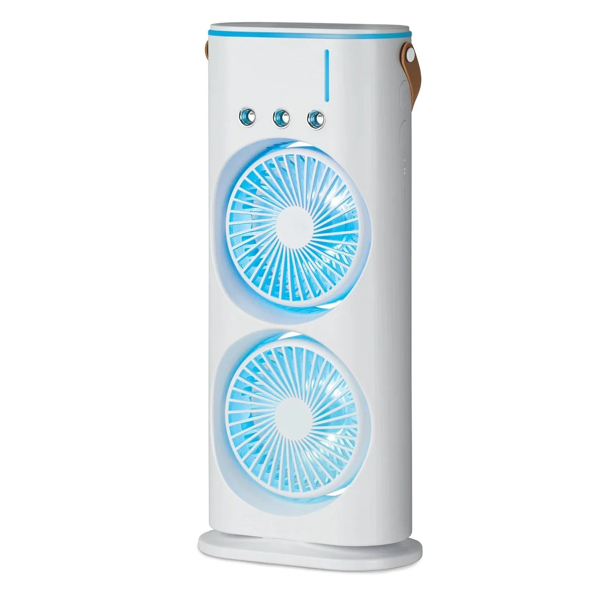 Aqua Breeze - Ventilador Portátil con Tecnología de Niebla Helada y Luces LED