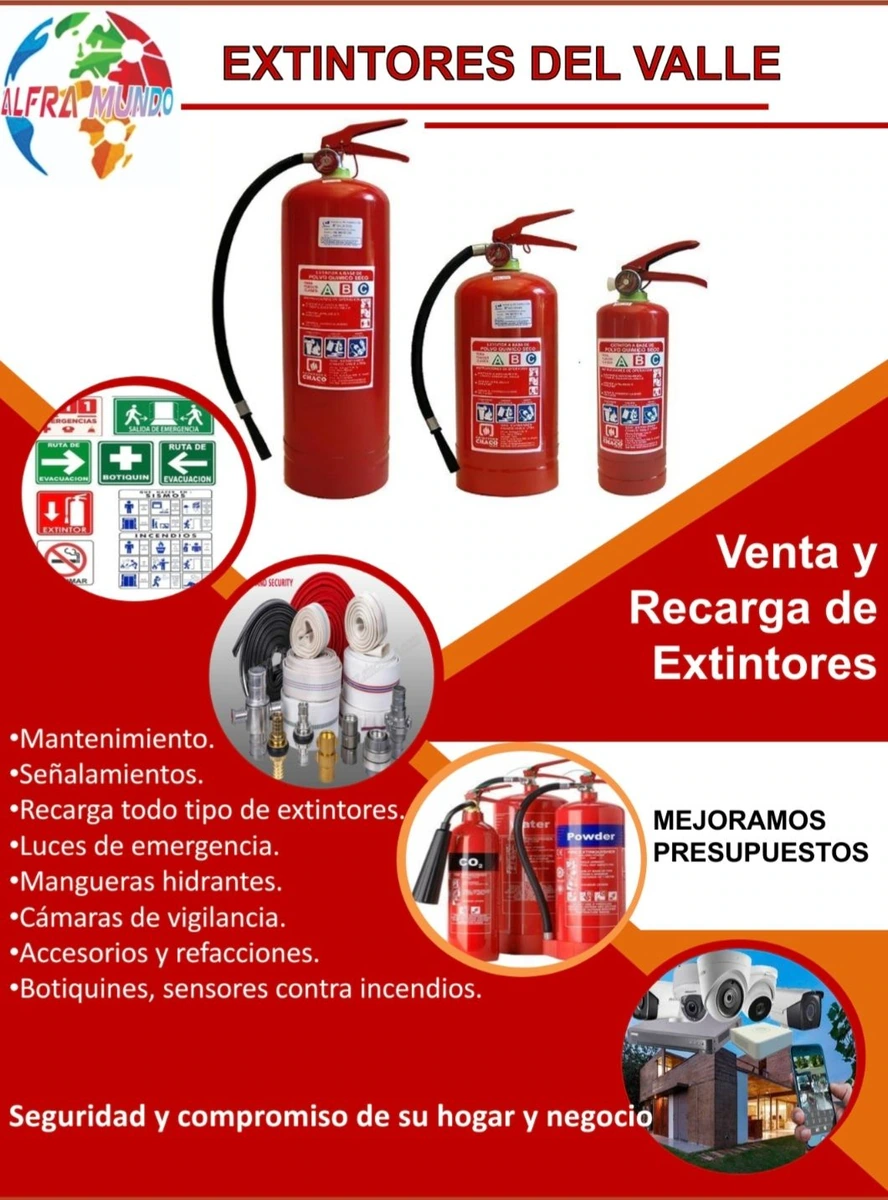 Venta de Extintores 4.5 Kg , Recargas y Mantenimiento