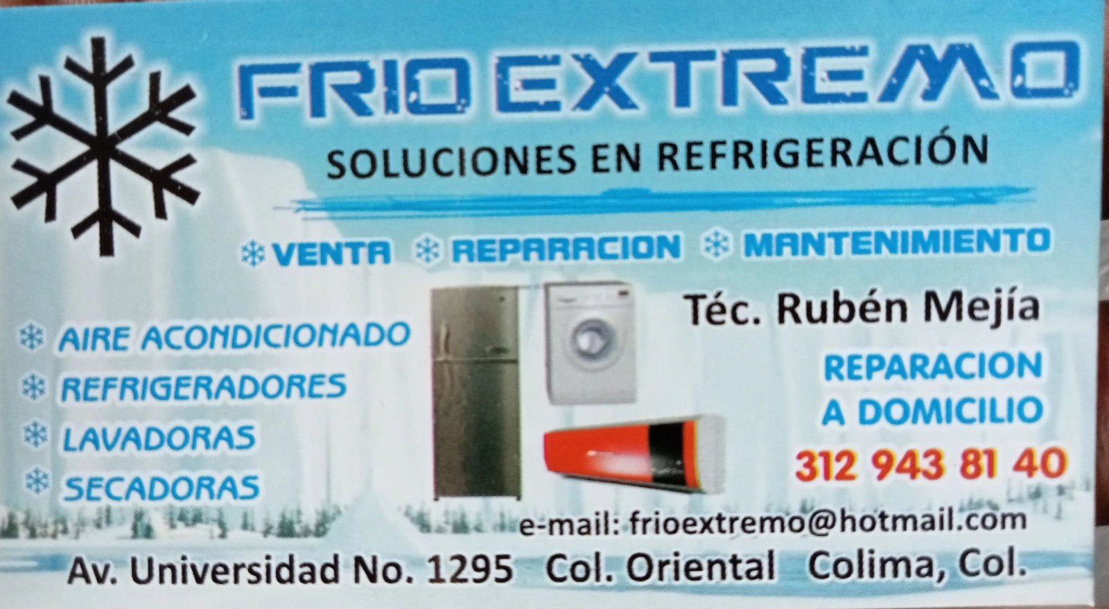 Reparación y mantenimiento. De electrodomesticos