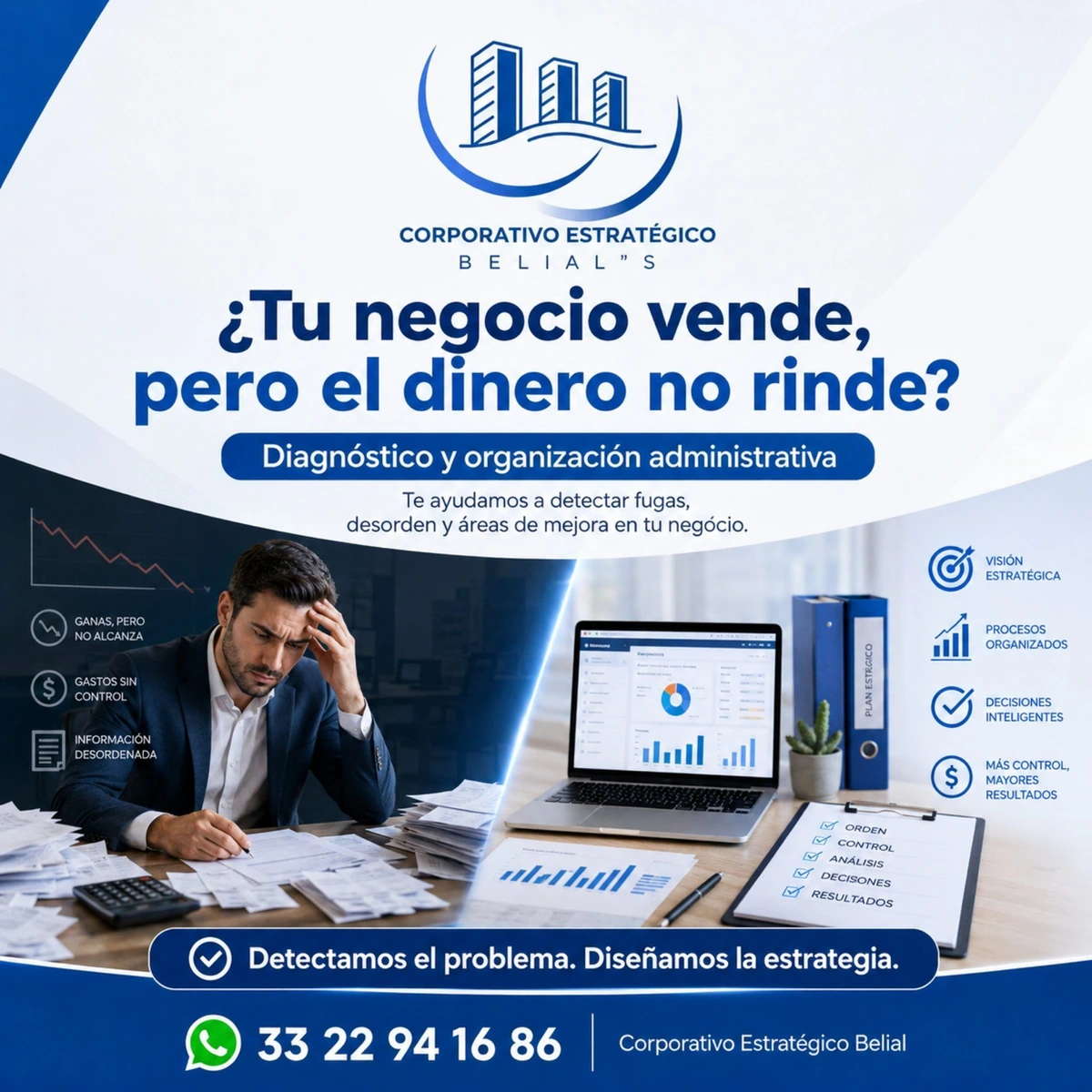 Diagnóstico administrativo para organizar tu negocio y reducir pérdidas