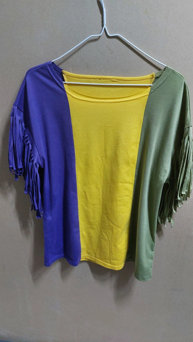 Blusa de flecos 💜💛🌿