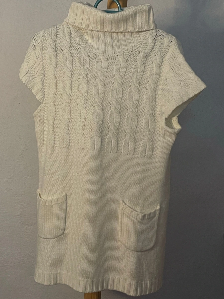 Suéter vestido tejido para niña