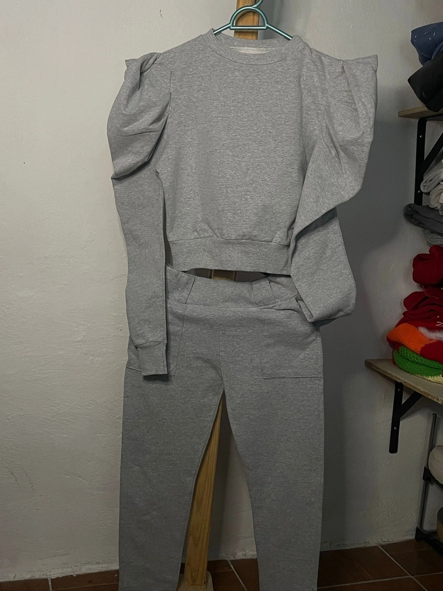 Conjunto pans gris de mujer 🩶