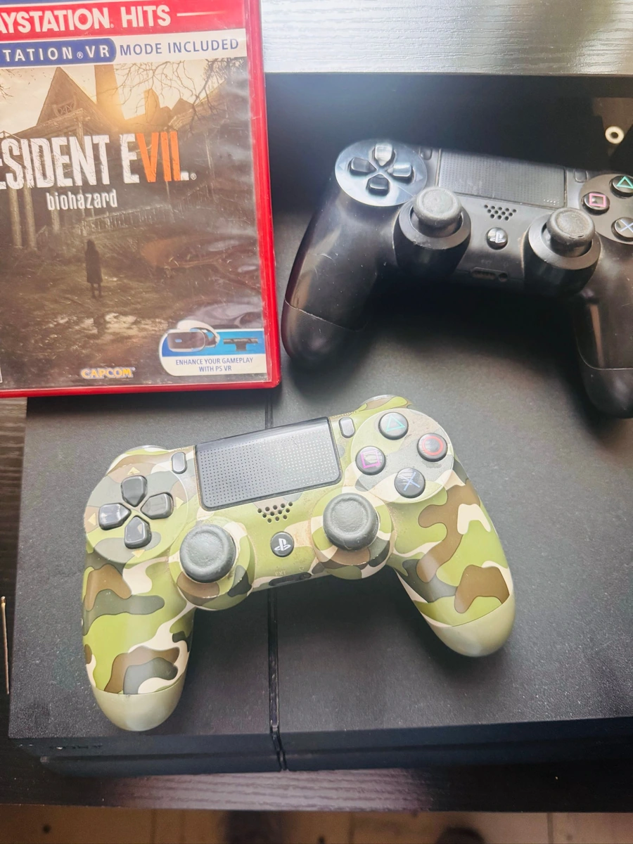 “PS4 Original 1TB + 2 Controles + Resident Evil – Excelente estado”