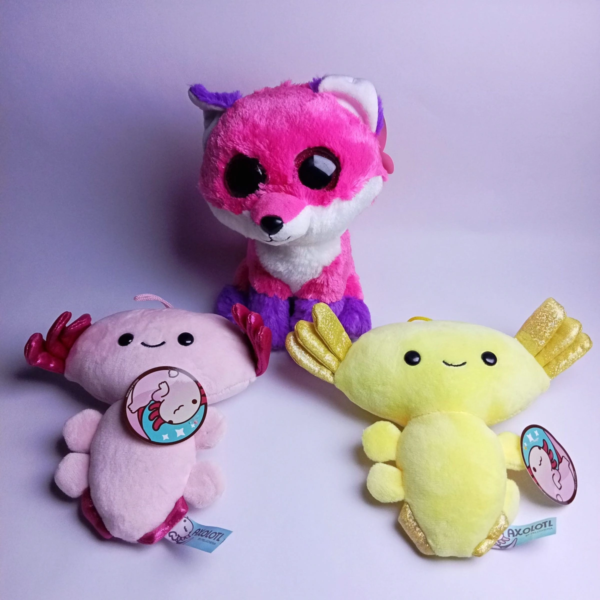 Tres peluches nuevos
