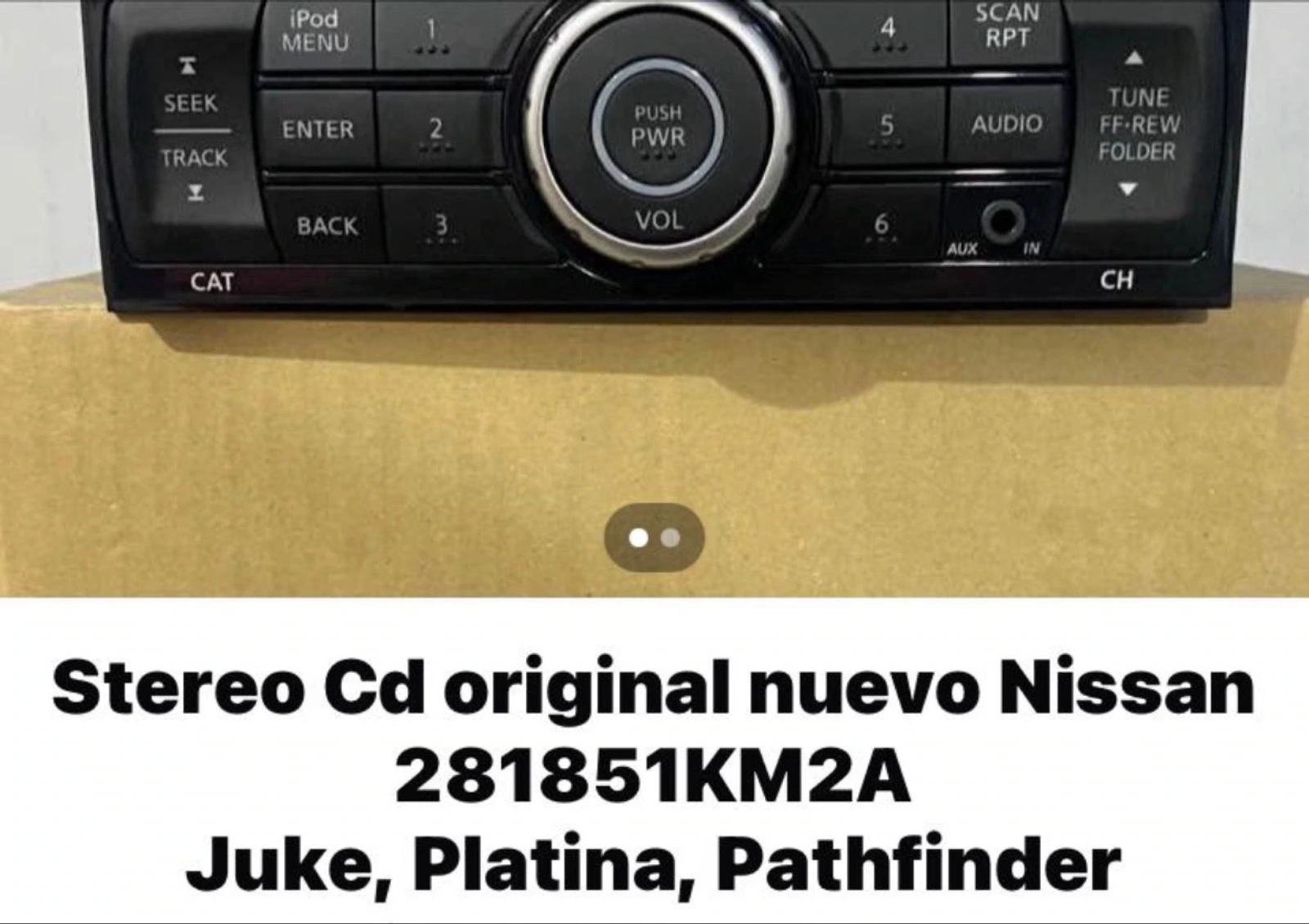Estéreo original nuevo en caja Nissan