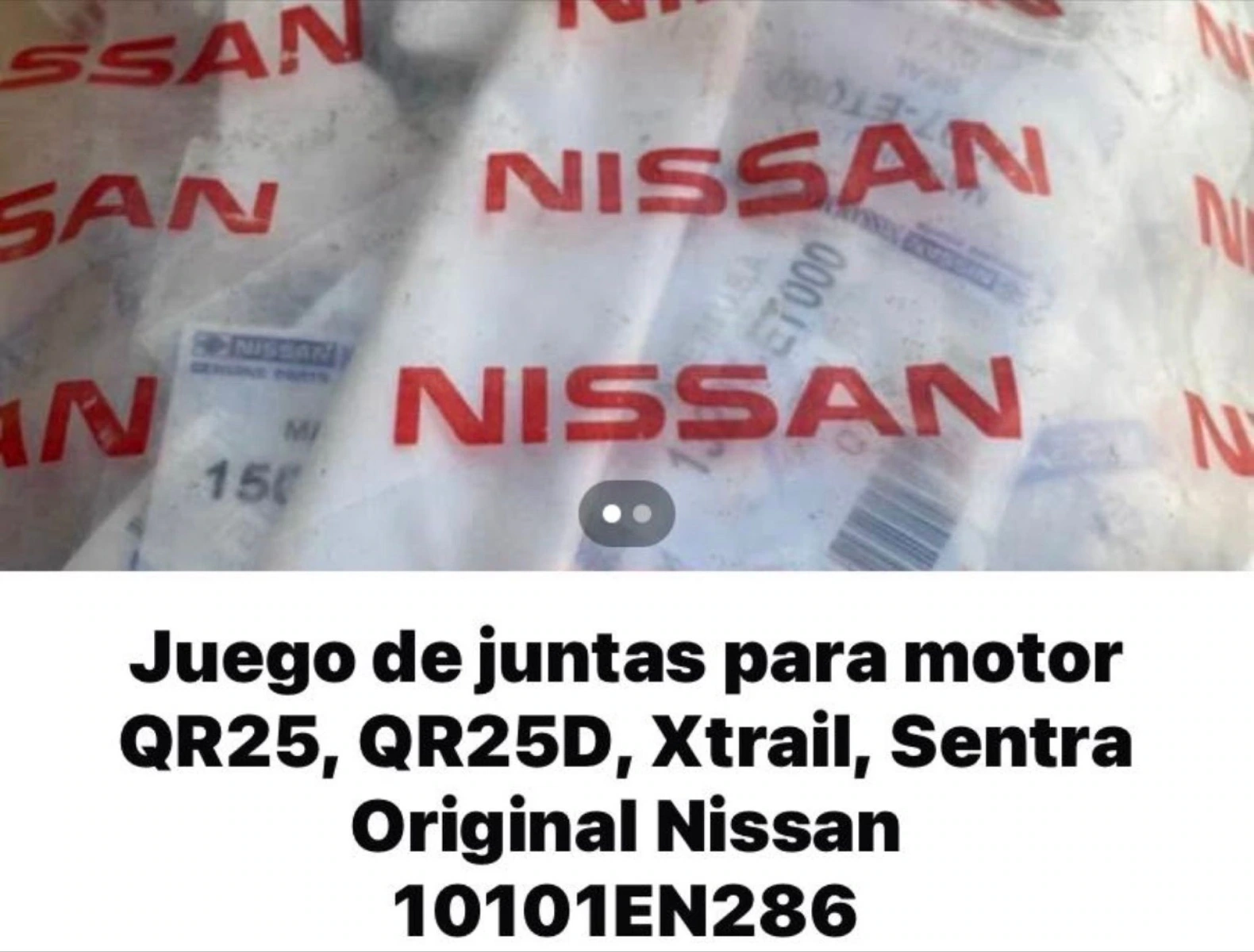 Jgo. Juntas para motor original Nissan