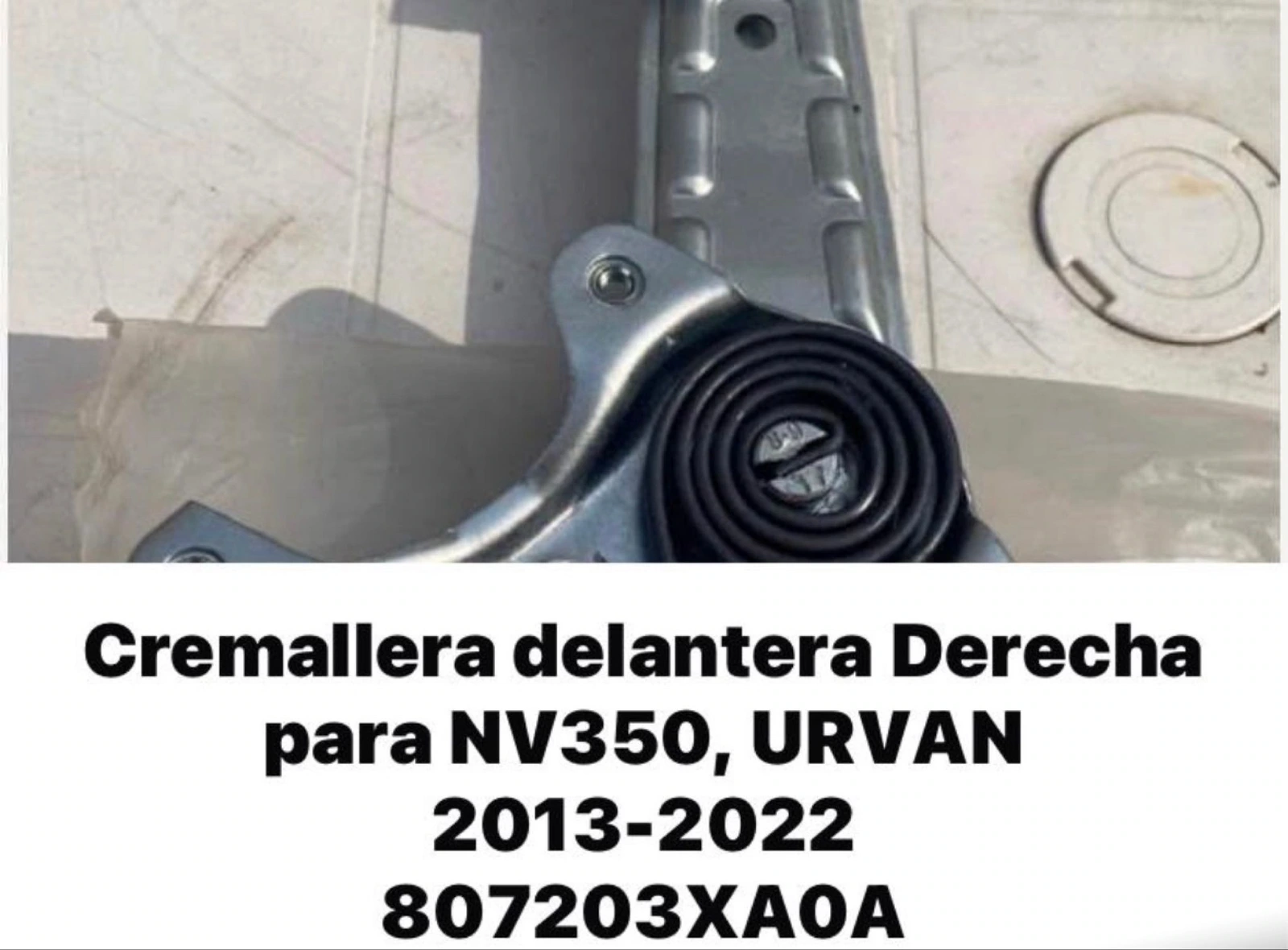 Elevador de cristal manual derecha original Nissan