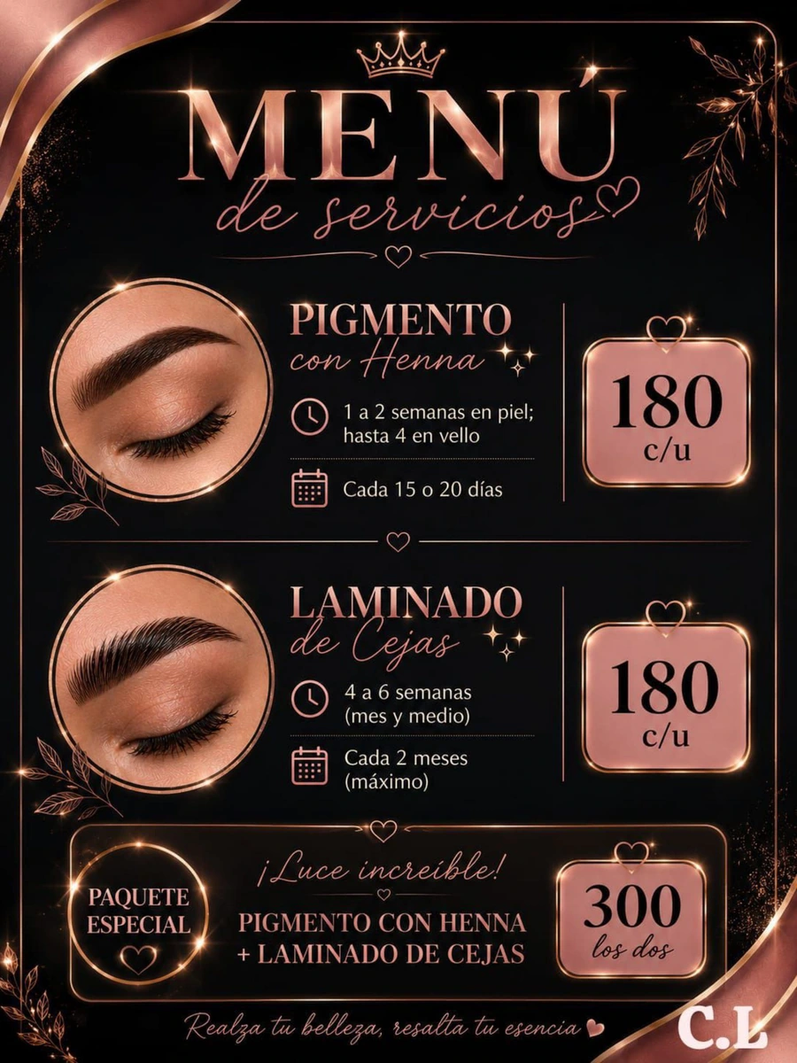 Pigmento de henna para cejas y laminado de ceja