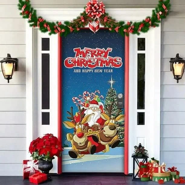 Lonas navideñas para puerta
