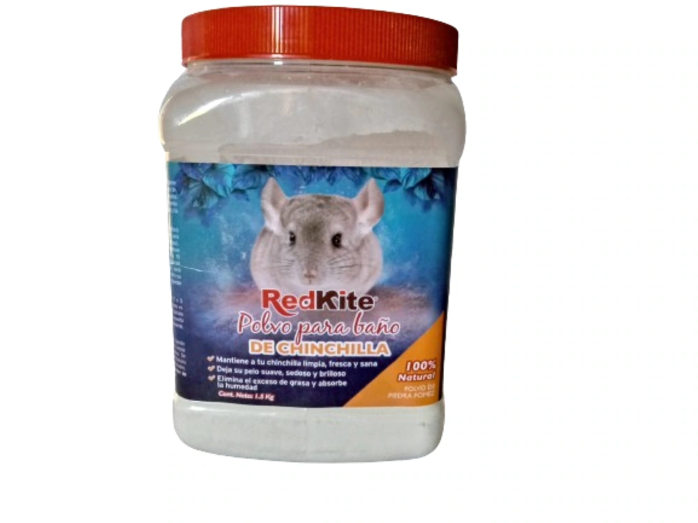 Polvo Para Baño De Chinchilla 1.5 Kgs Redkite 100% Natural