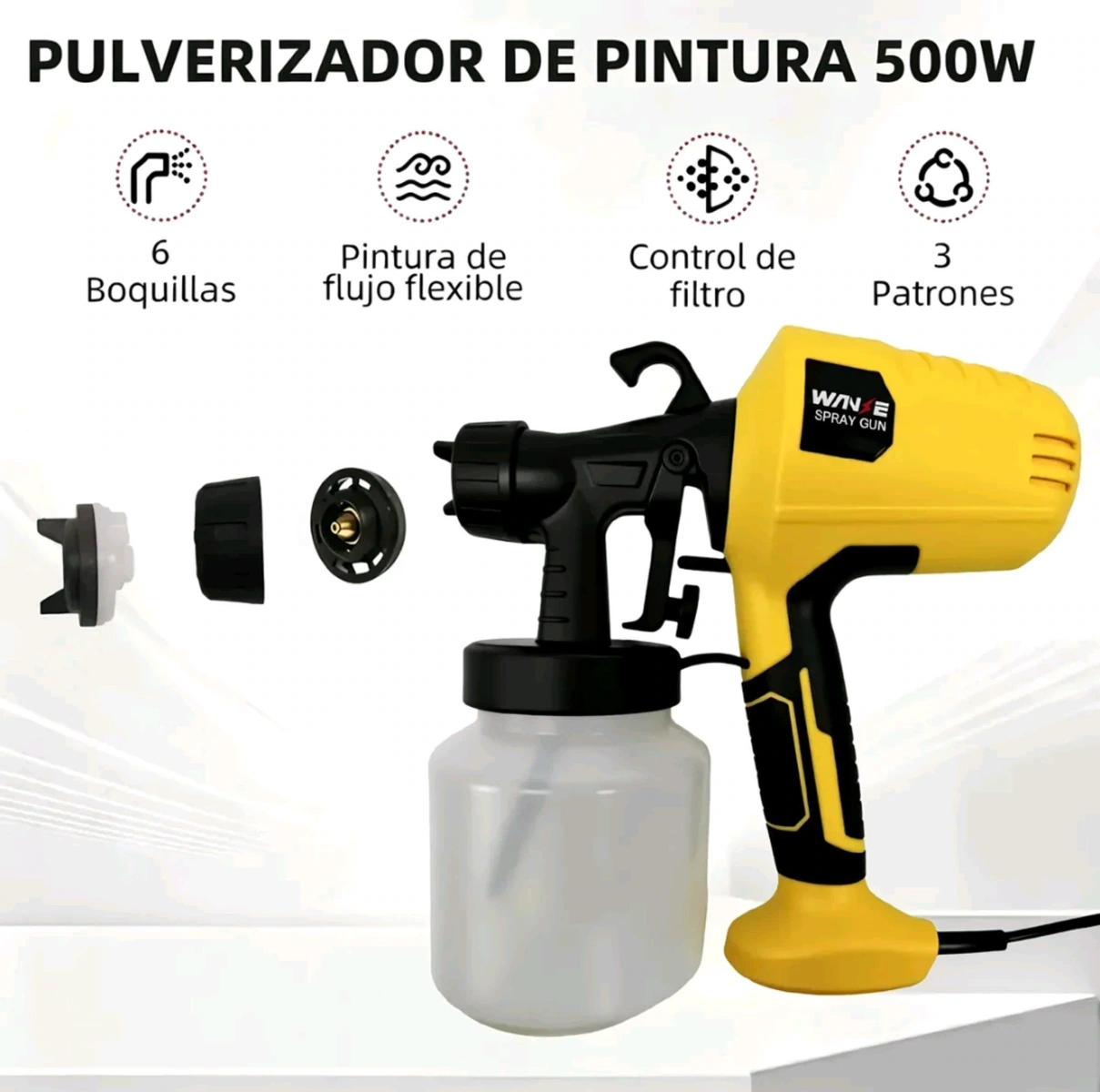 Pistola eléctrica para pintar