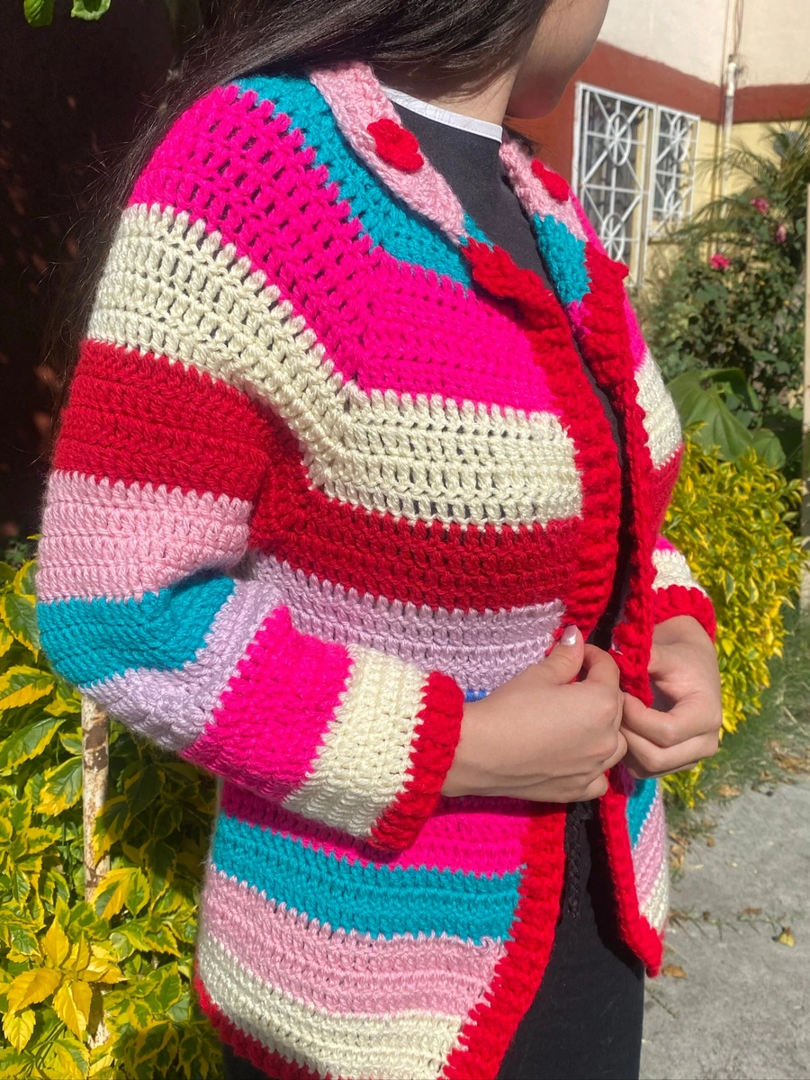Suéter de estambre hecho a mano 🧶