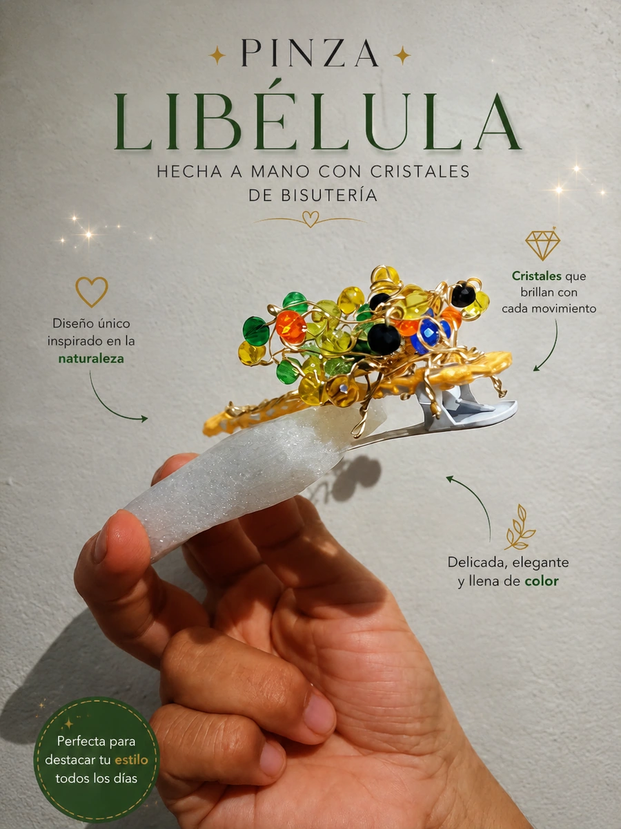 Pinza con figura de Libelula