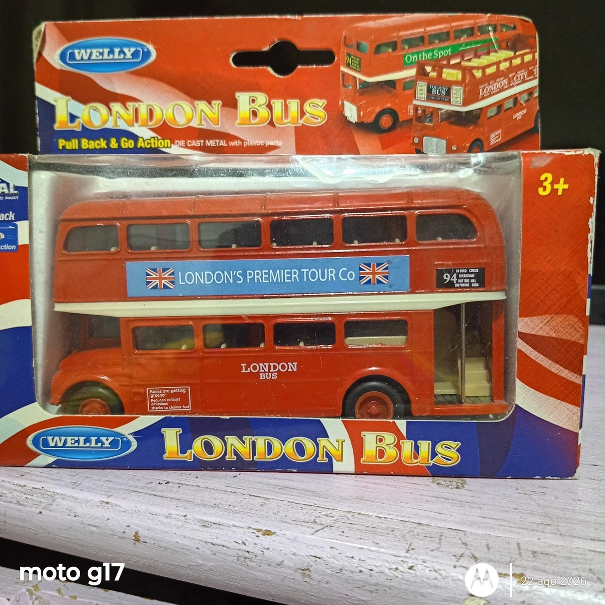 Coleccionable Welly London Bus Rojo - Nuevo en Caja