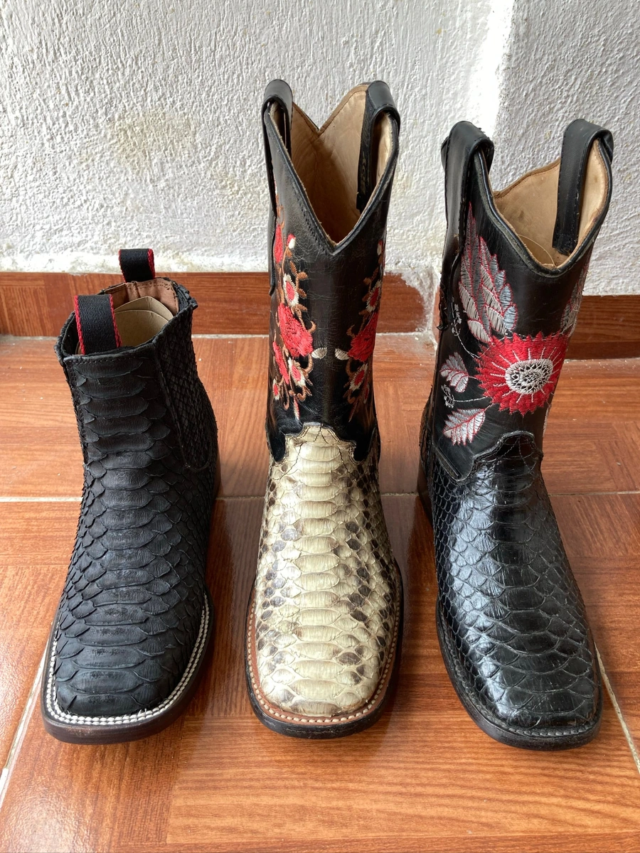 Botas de piel exótica para dama👢