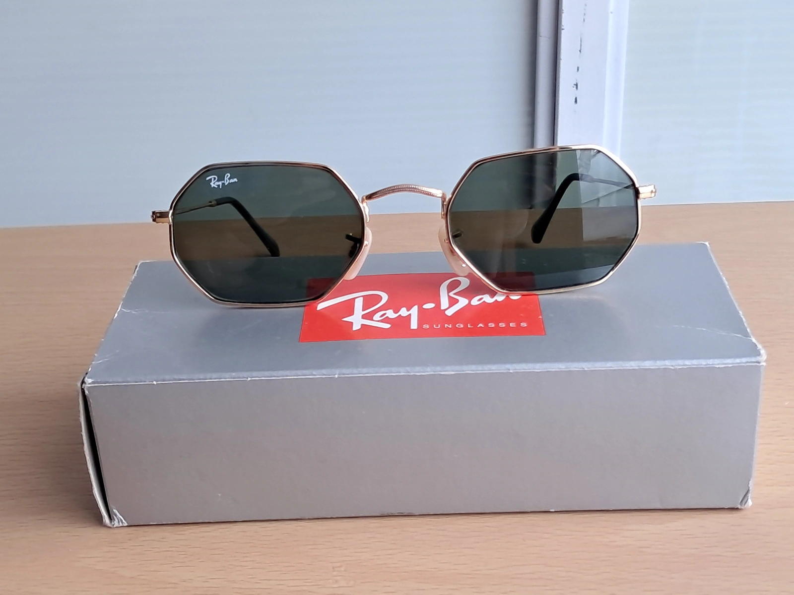 Lentes De Sol Ray Ban Octagonal Rb3556n Verde