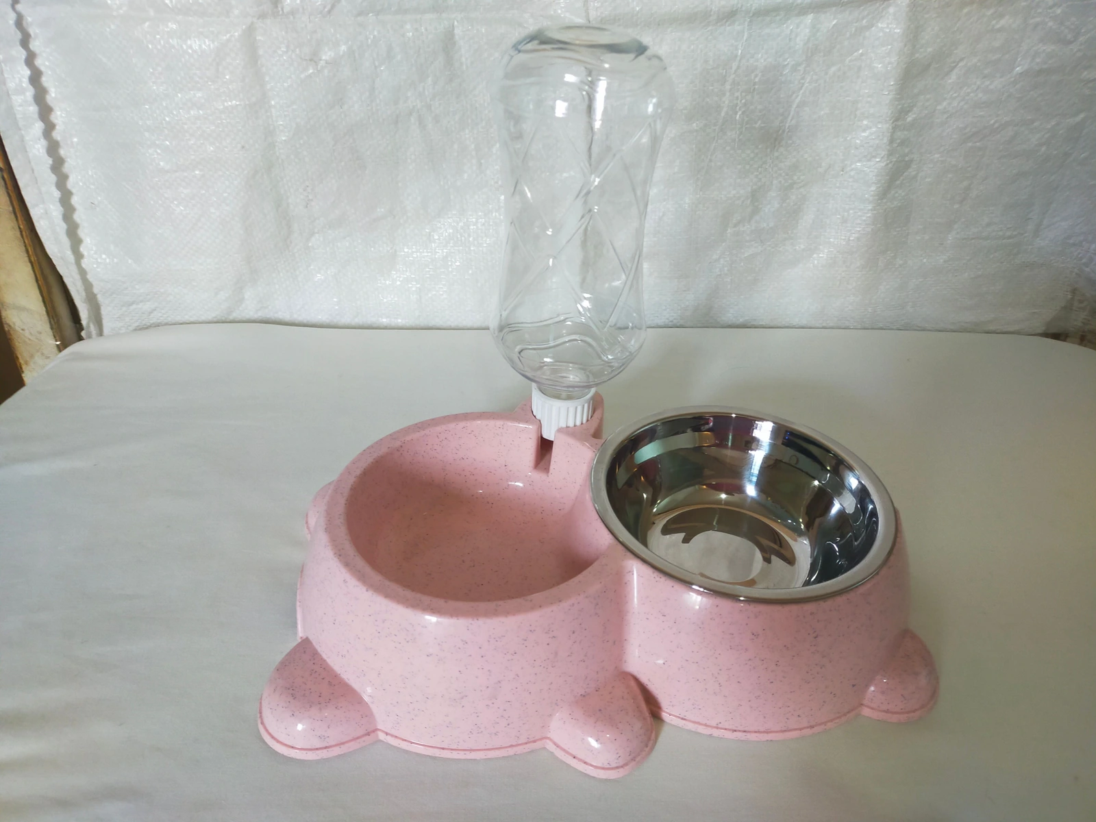 Bebedero Automático Plato Alimento Raza Mini, Chica O Gatos