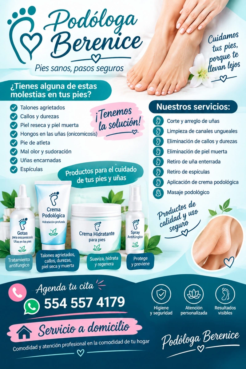 Productos para afecciones en los pies.