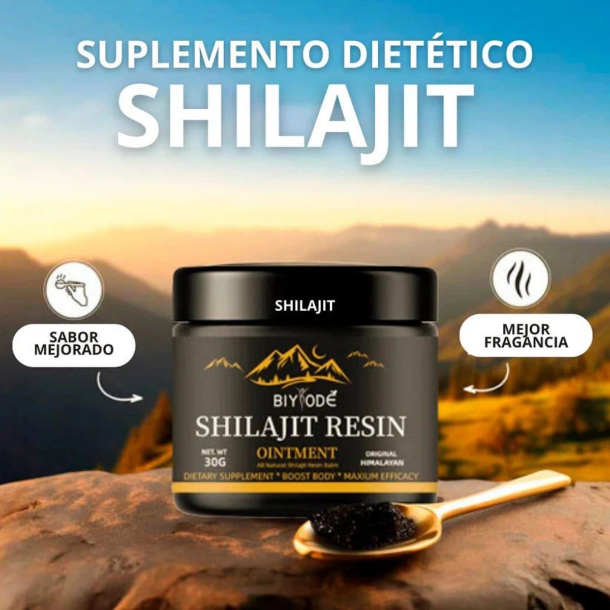 Shilajit 100% puro suplemento